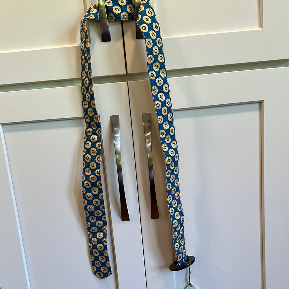 Vera Bradley Blue and Yellow Floral Belt - Picture 5 of 8